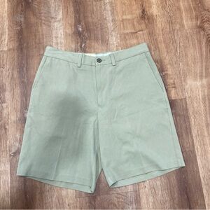 Tommy Bahama Silk Shorts Mens 30 Beige Casual Flat Front Chino